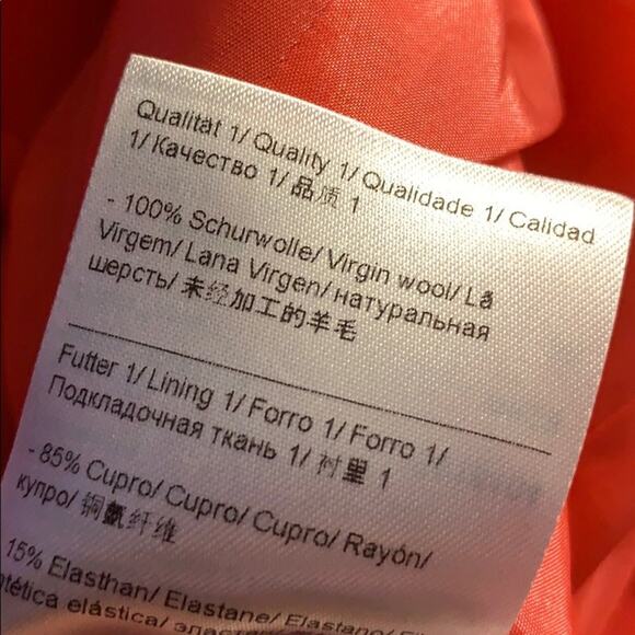 Escada virgin wool Barbia blazer in papaya - Picture 3 of 5